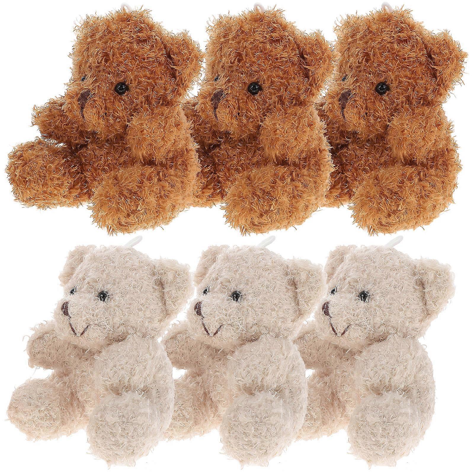 Backpack Charms Plush Bear Pendants for Decor with 18Pcs Accessories
