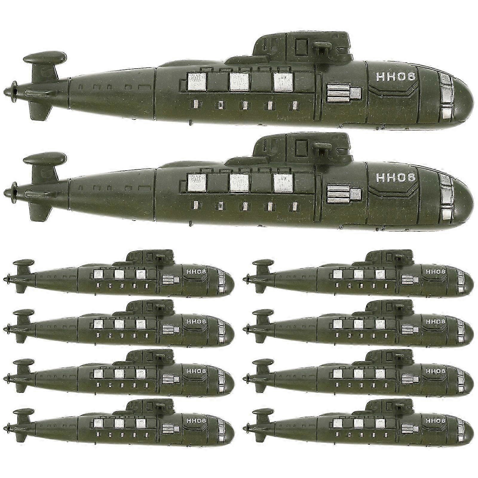 2025 10Pcs Submarines Models Simulated Military Submarines Toys Sand Table Landscaping Submarines