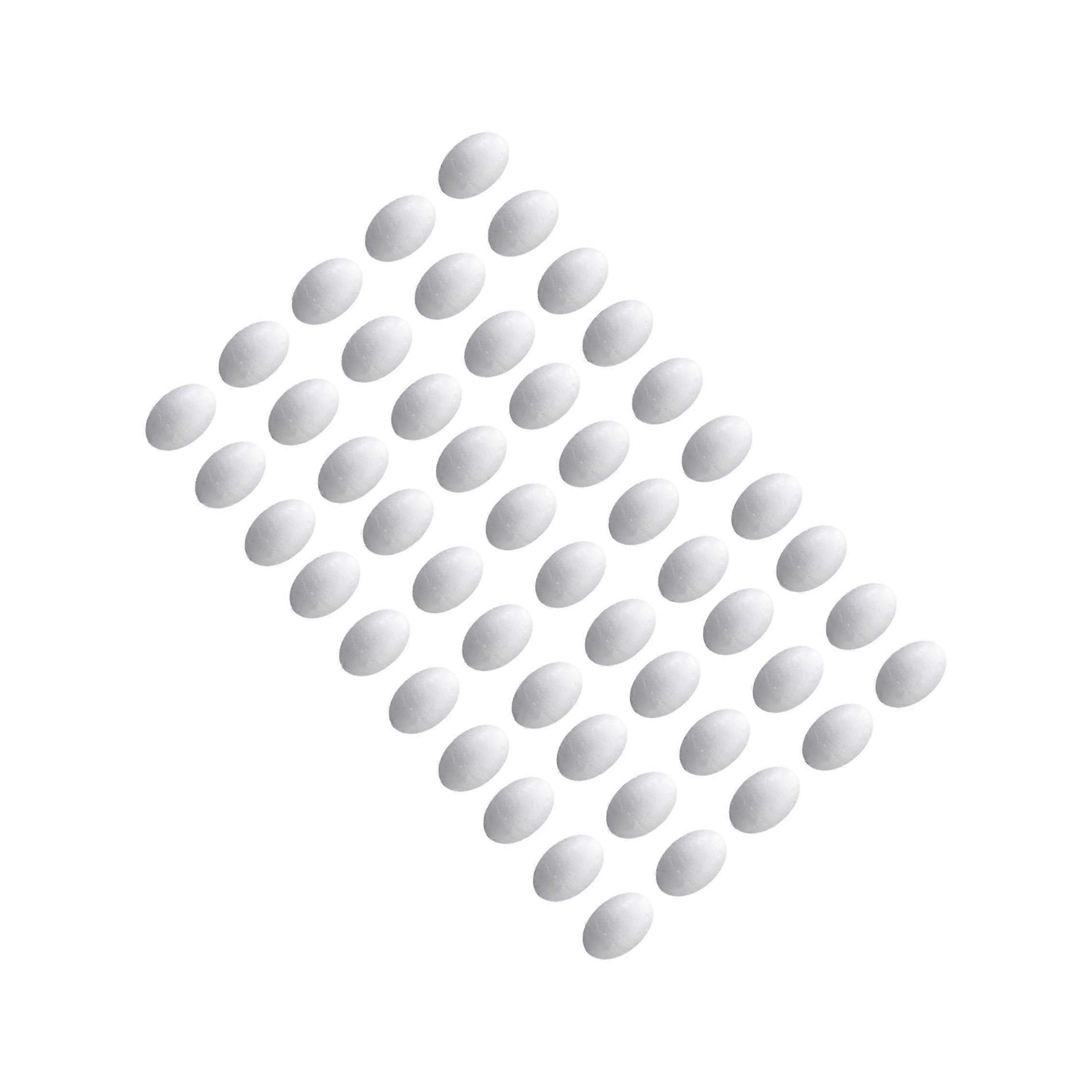 Foam Eggs for Crafts White Polystyrene Eggs for Decorating Painting Handmade 50pcs 3cm