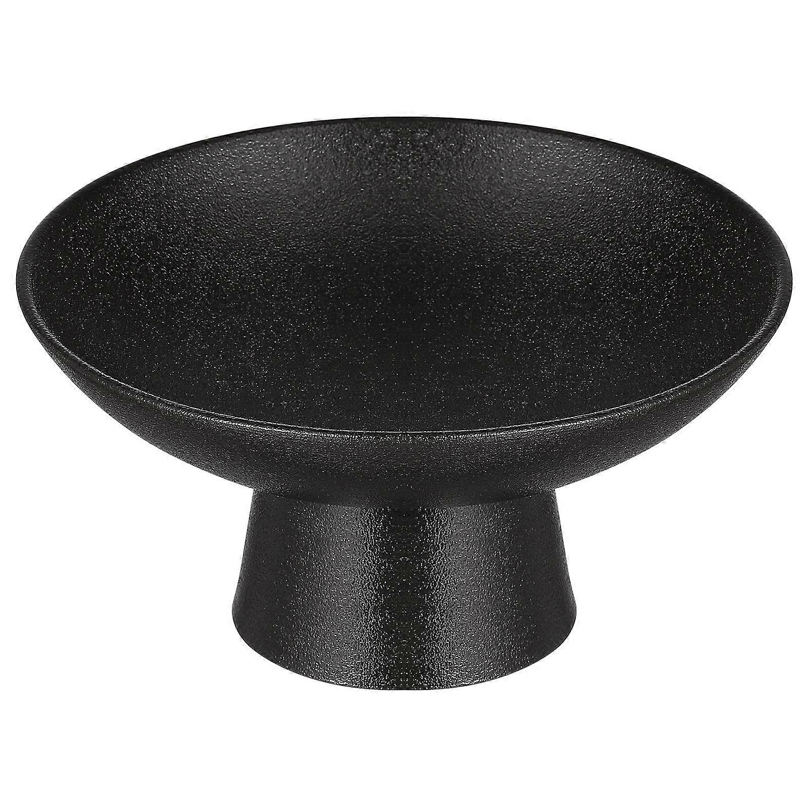 Black Japanese-Style Ceramic Snack Plate for Storage Snacks 2Pcs Tableware