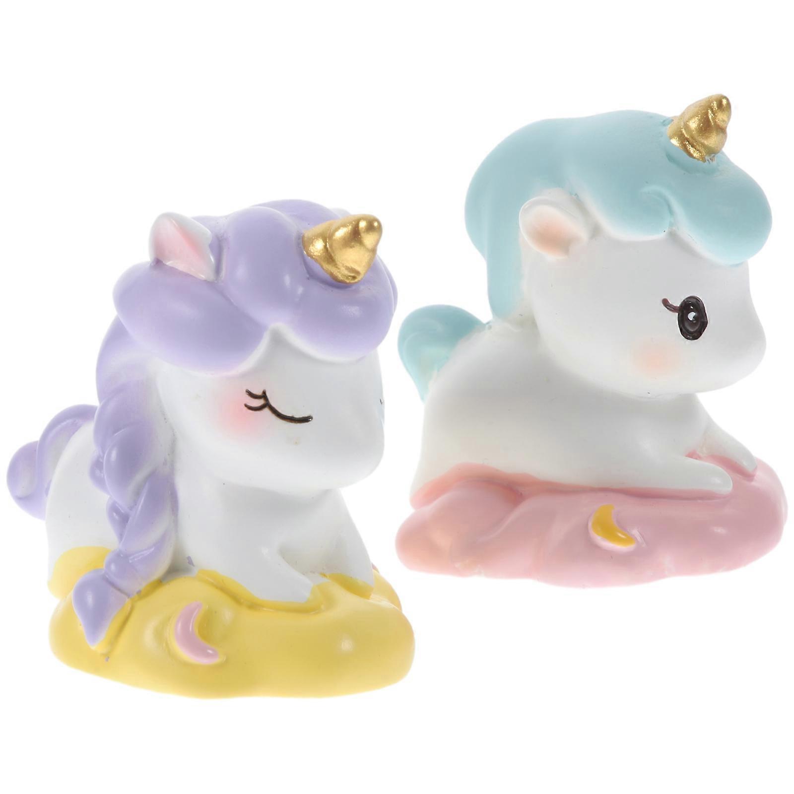Widely-Used Mini Unicorn Figurines 6Pcs Unique Resin Creative Design Home And Car Decor Ideal For Various Occasions