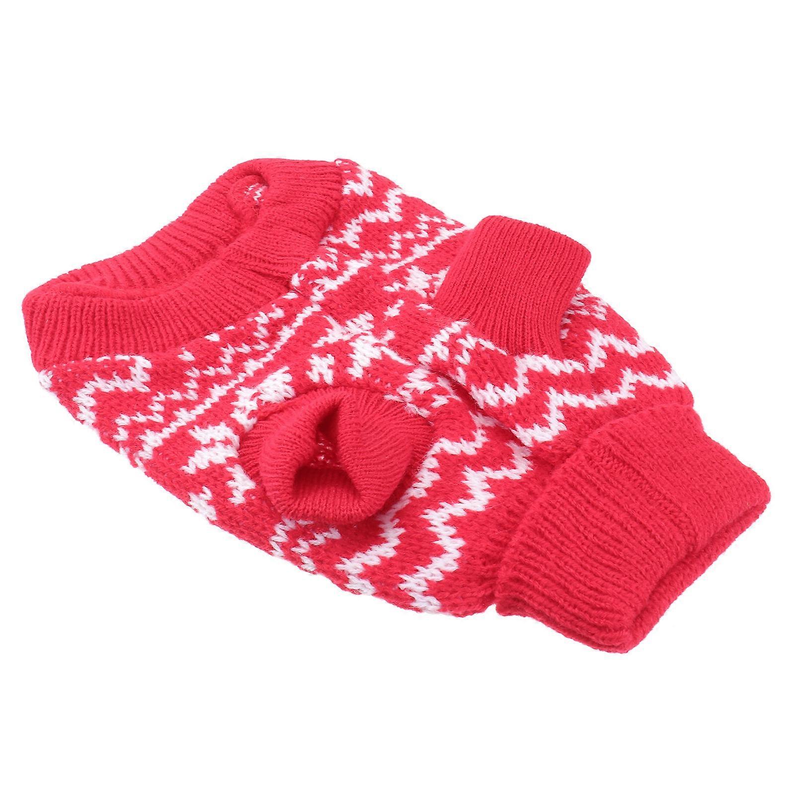 Puppy Clothes Pet Sweater for 3Pcs Winter Coat Snowflake