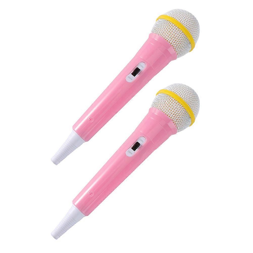 Interactive Toy Microphone Pink Microphone Props for 8Pcs Kids