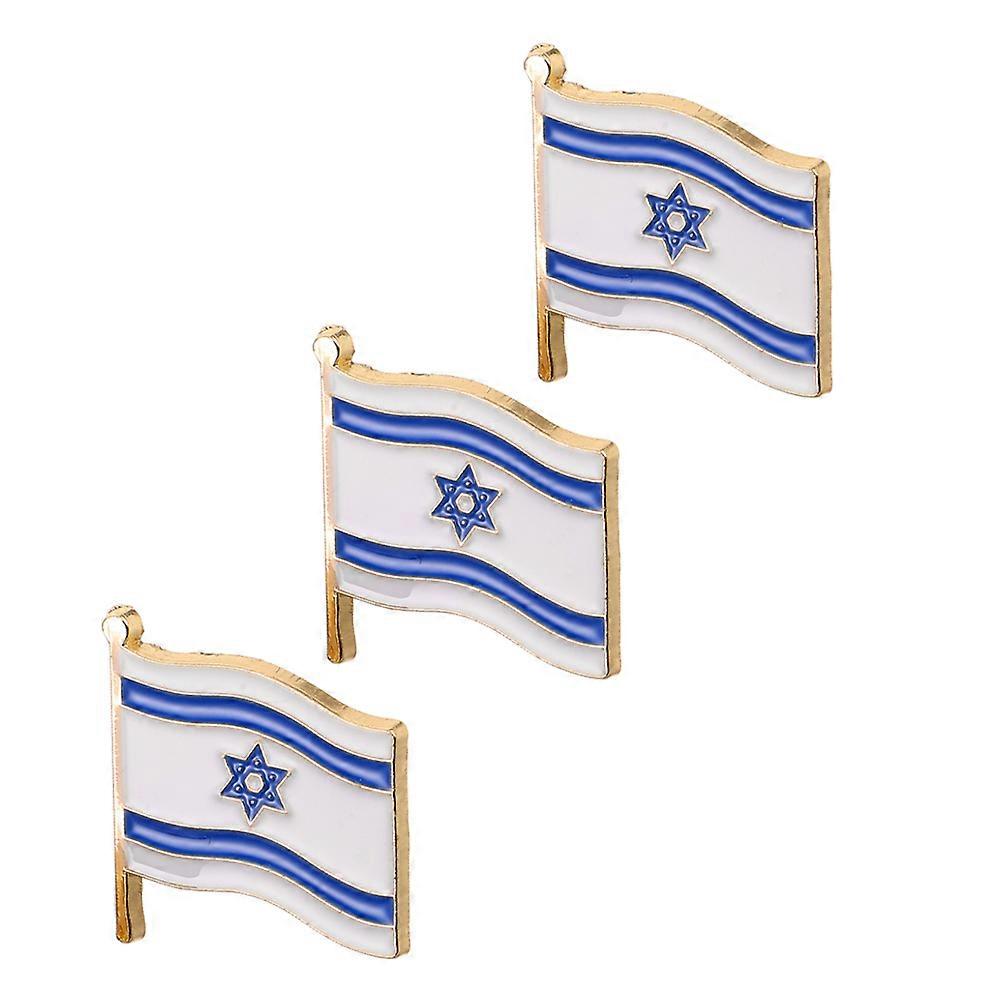 Flag Lapel Pins Creative Alloy Badge for Party Use 12Pcs