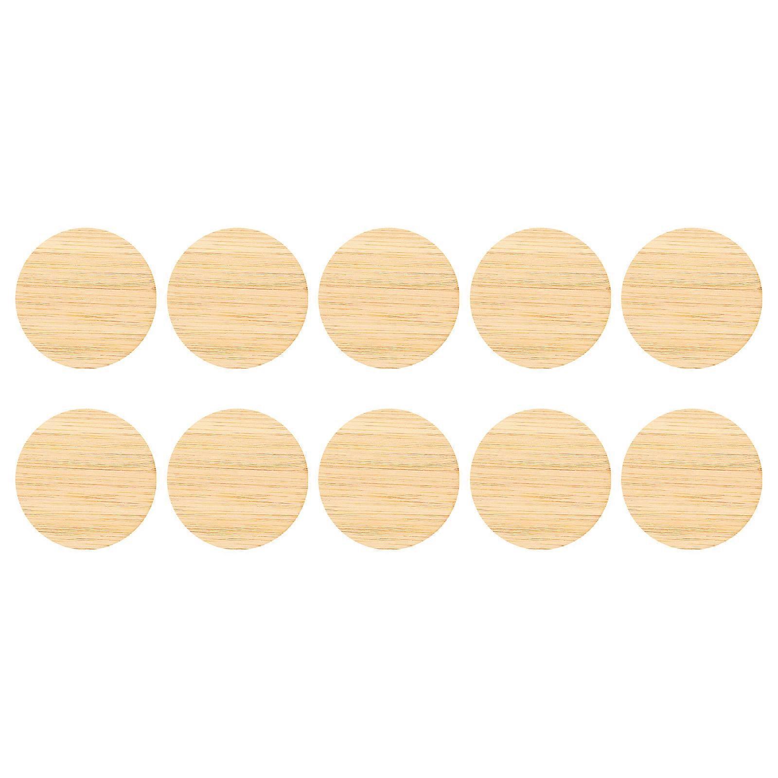 Durable Unfinished Circle for DIY Crafting Activities 60Pcs