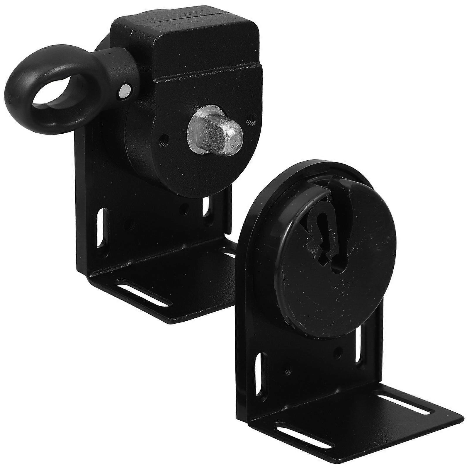 Outdoor Roller Blind Support Bracket Black for Heavy Duty Use 4Pcs