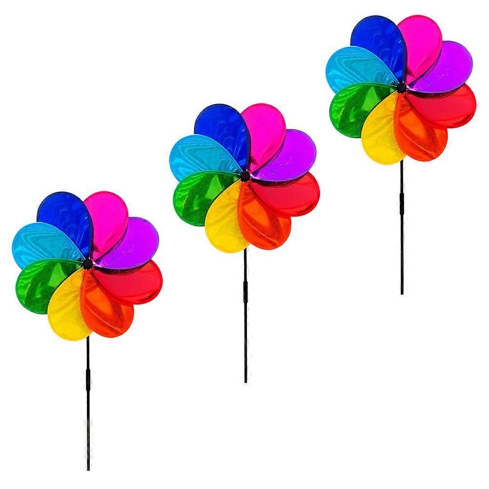 Garden Windmill Pinwheel Decorative Toy for Decoration 6Pcs Outdoors Use