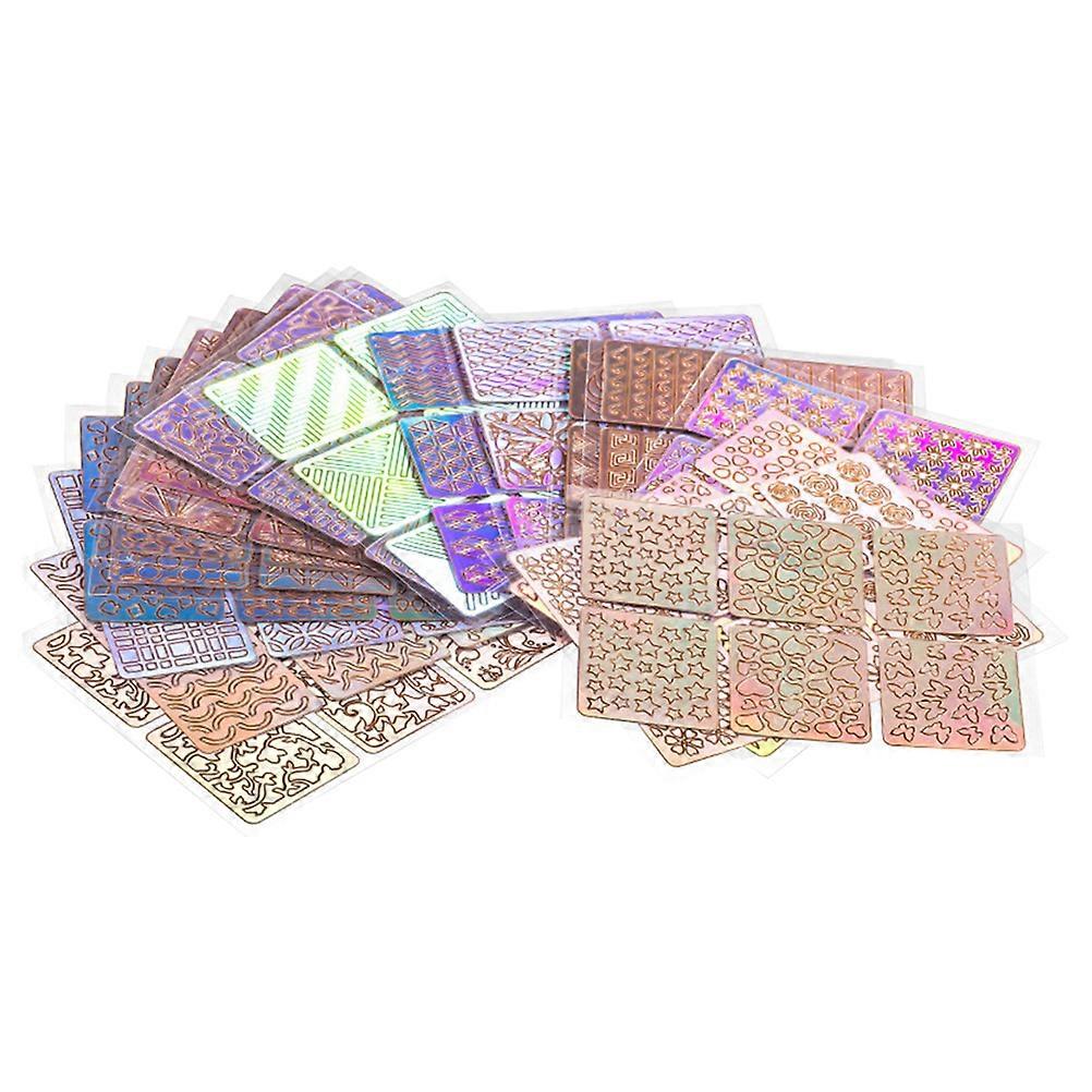 Nail Art Decoration Nail Art Stencils for Producing Patterns 24sheets