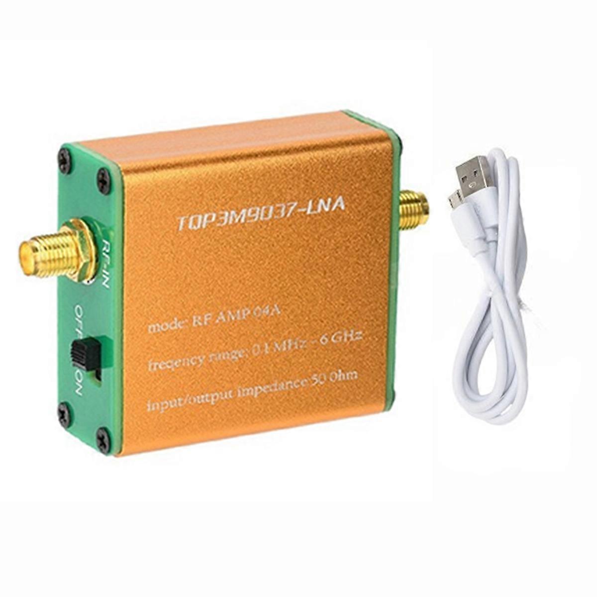 Low Noise Amplifier Module, 20dB High Gain, 0.1MHz-6GHz Full Band SMA Female, FM Radio Compatible