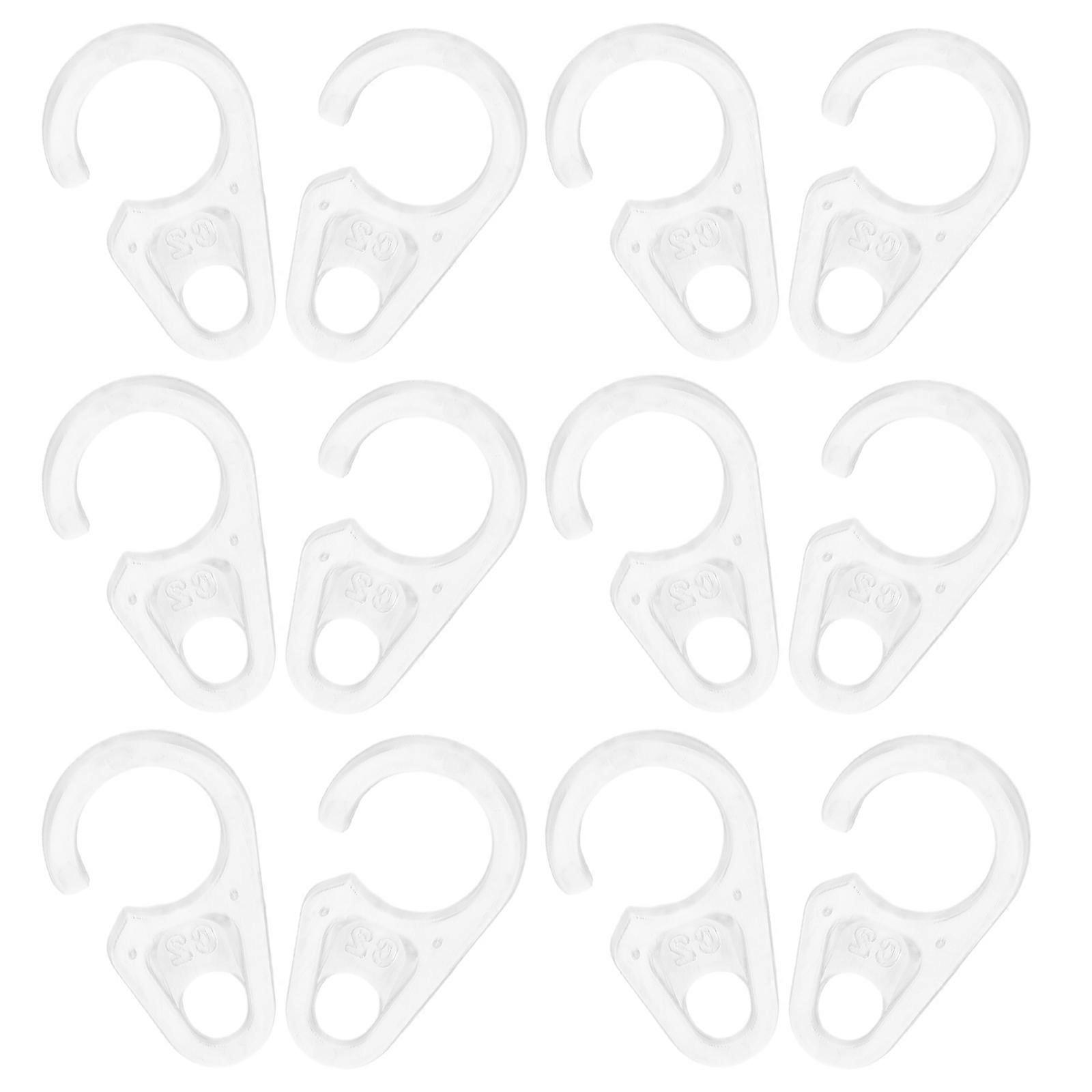 100Pcs Plastic Shower Curtain Rings for Hanging Hooks Transparent