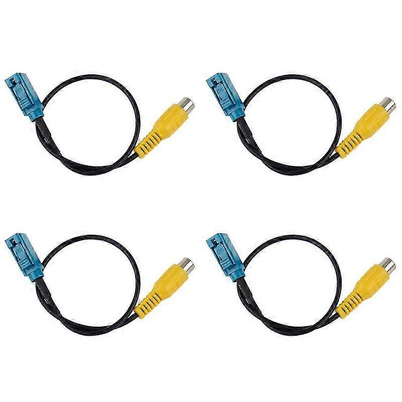 4pcs 8Inch Fakra Reversing Camera Cable Parking Adapter for