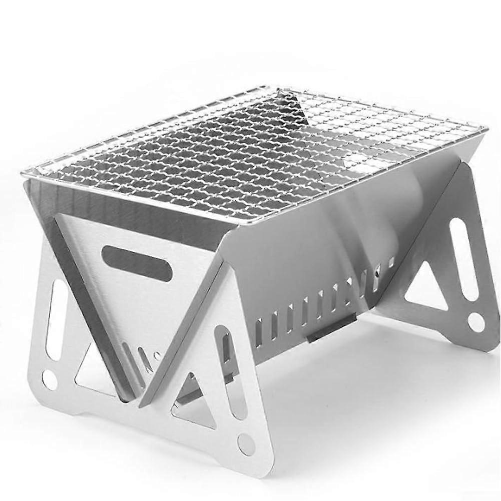 Outdoor Cooking Stove Stainless Steel Portable Camping Stove, Quick Setup, Efficient Heating For Campers