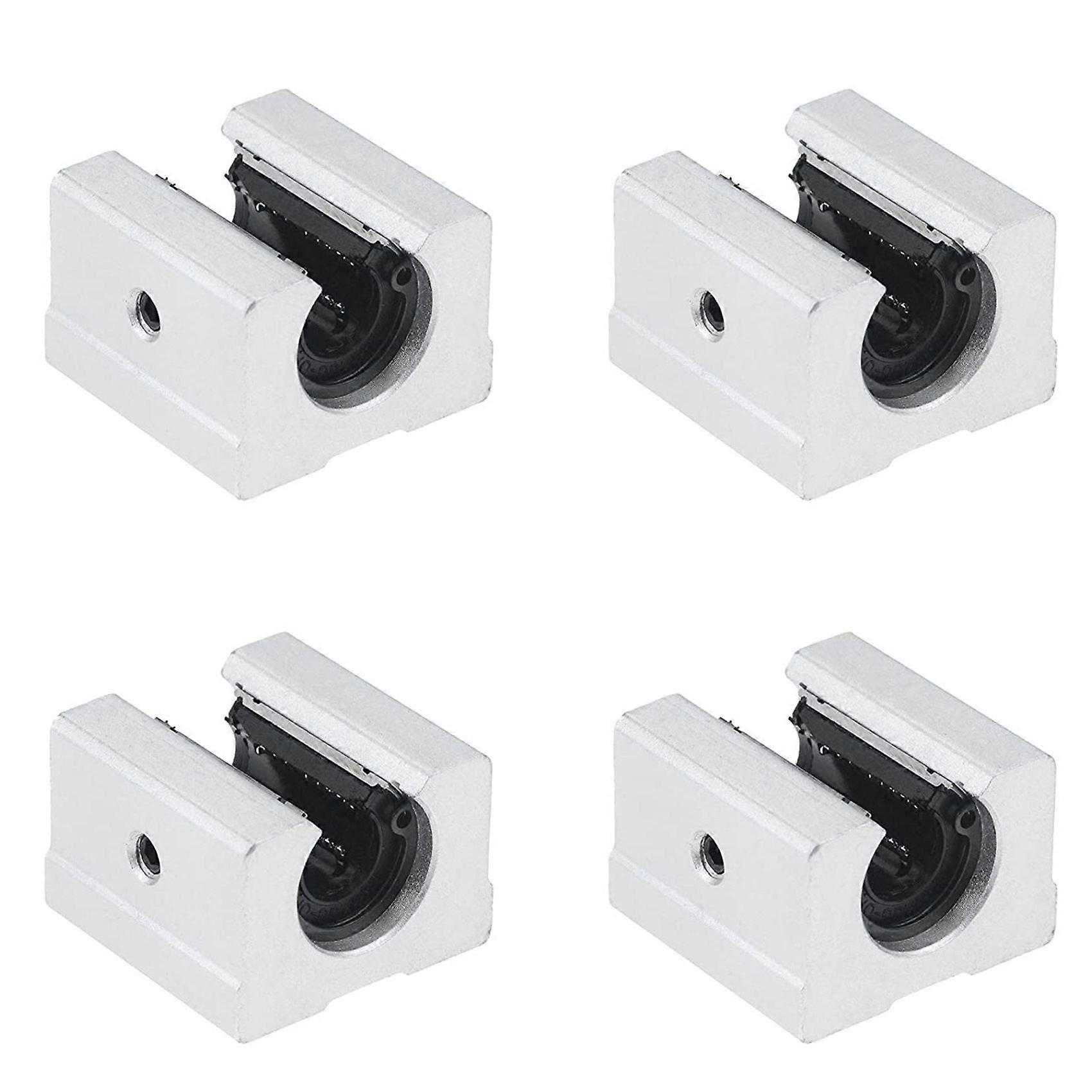 4PCS SBR16UU SBR Linear Ball Bearing Slide Block for SBR16 Linear Rail Guide