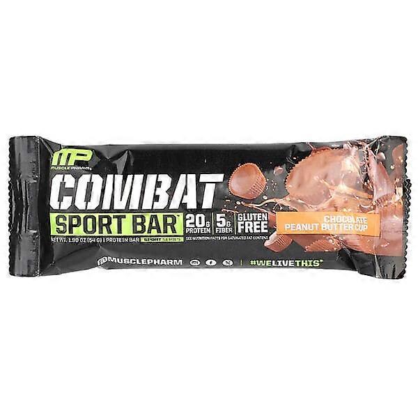 MusclePharm, Combat Sport BarÃÂÃÂ¢ÃÂÃÂÃÂÃÂ¢, Chocolate Peanut Butter Cup, 1.90 oz (54 g)