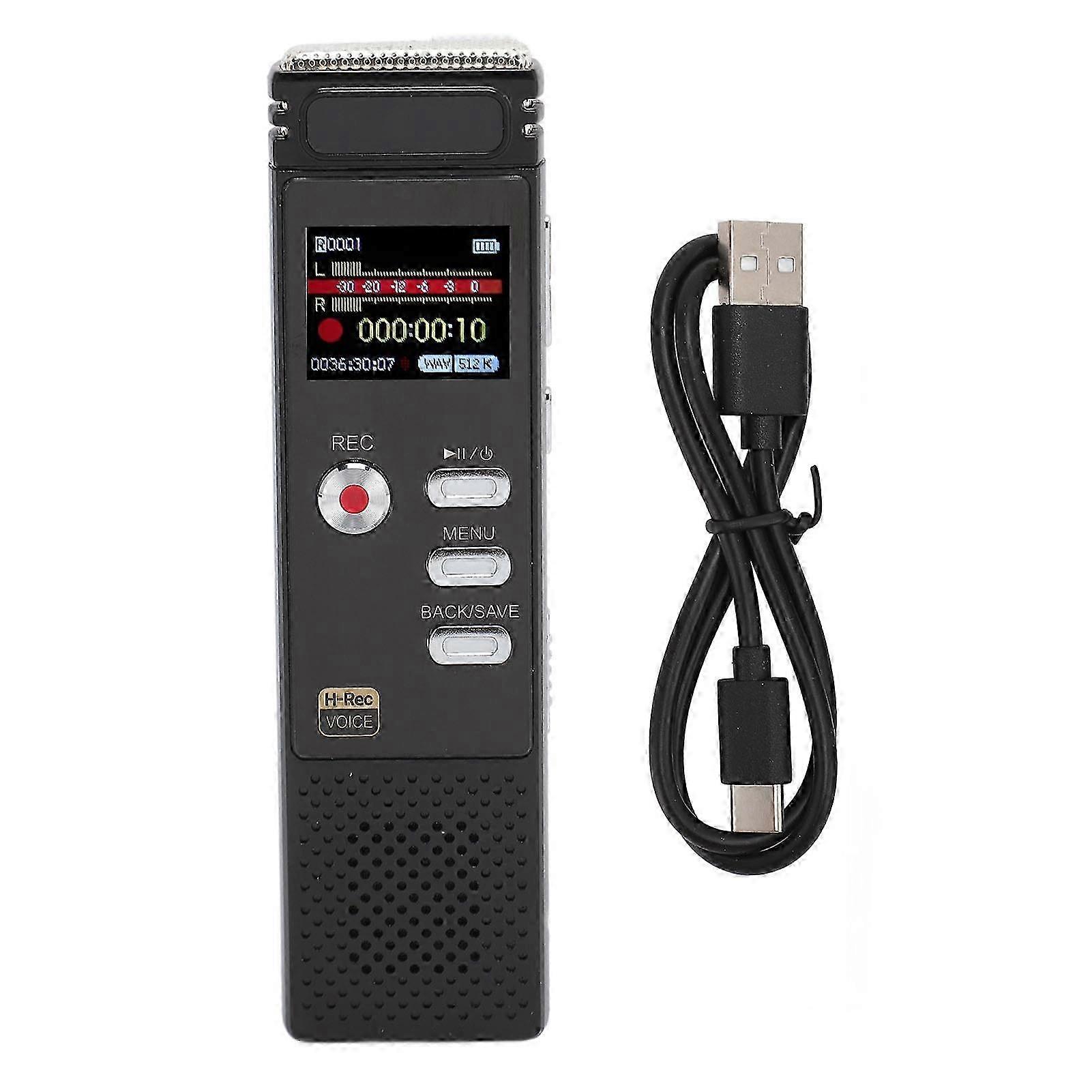 25-26 Digital Voice Recorder Voice Activated Noise Reduction MP3 Player Recorder One Button Recording Sound Recorder Device 8G
