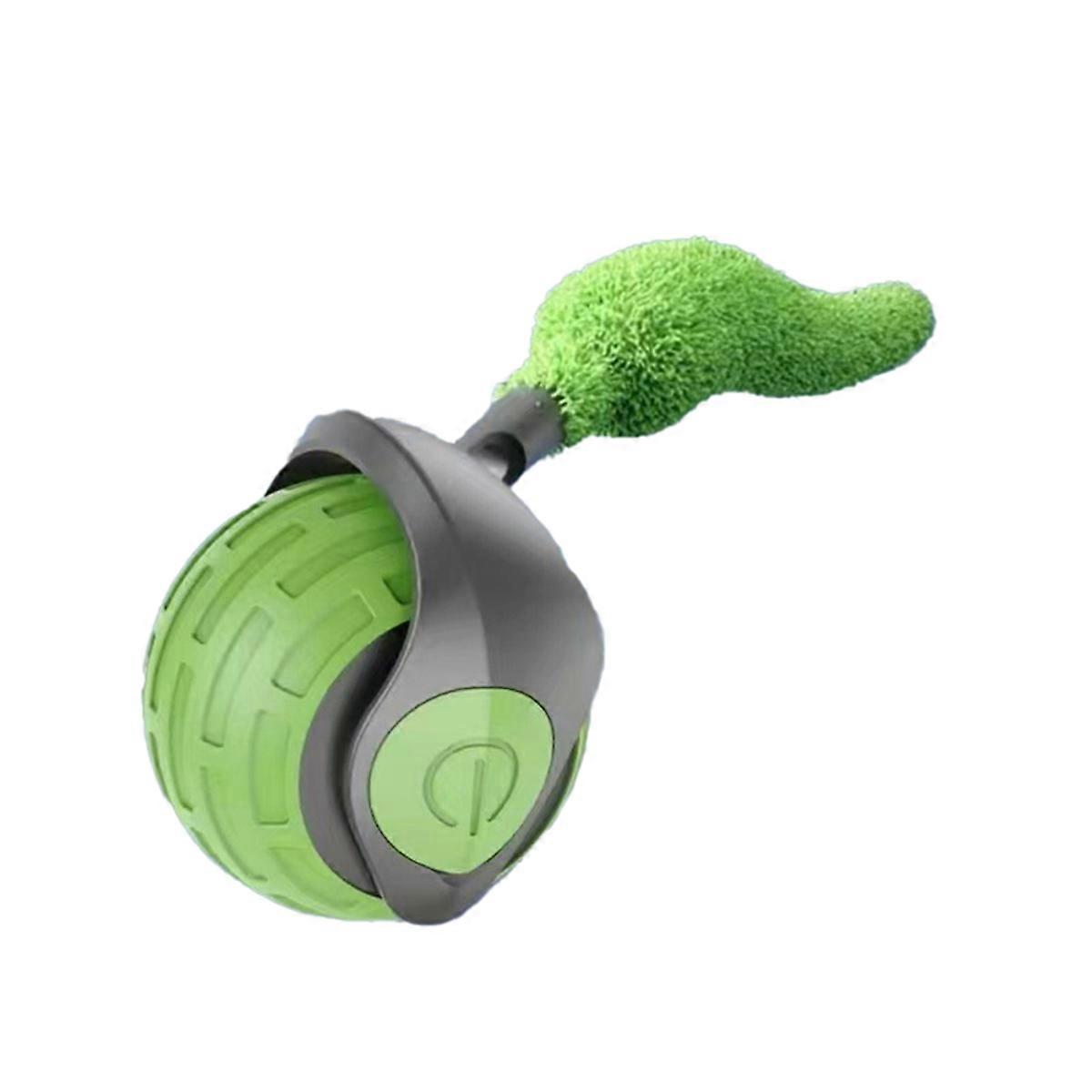 Interactive Cat Toy Indoor Smart Interactive Cat Toy Ball Green