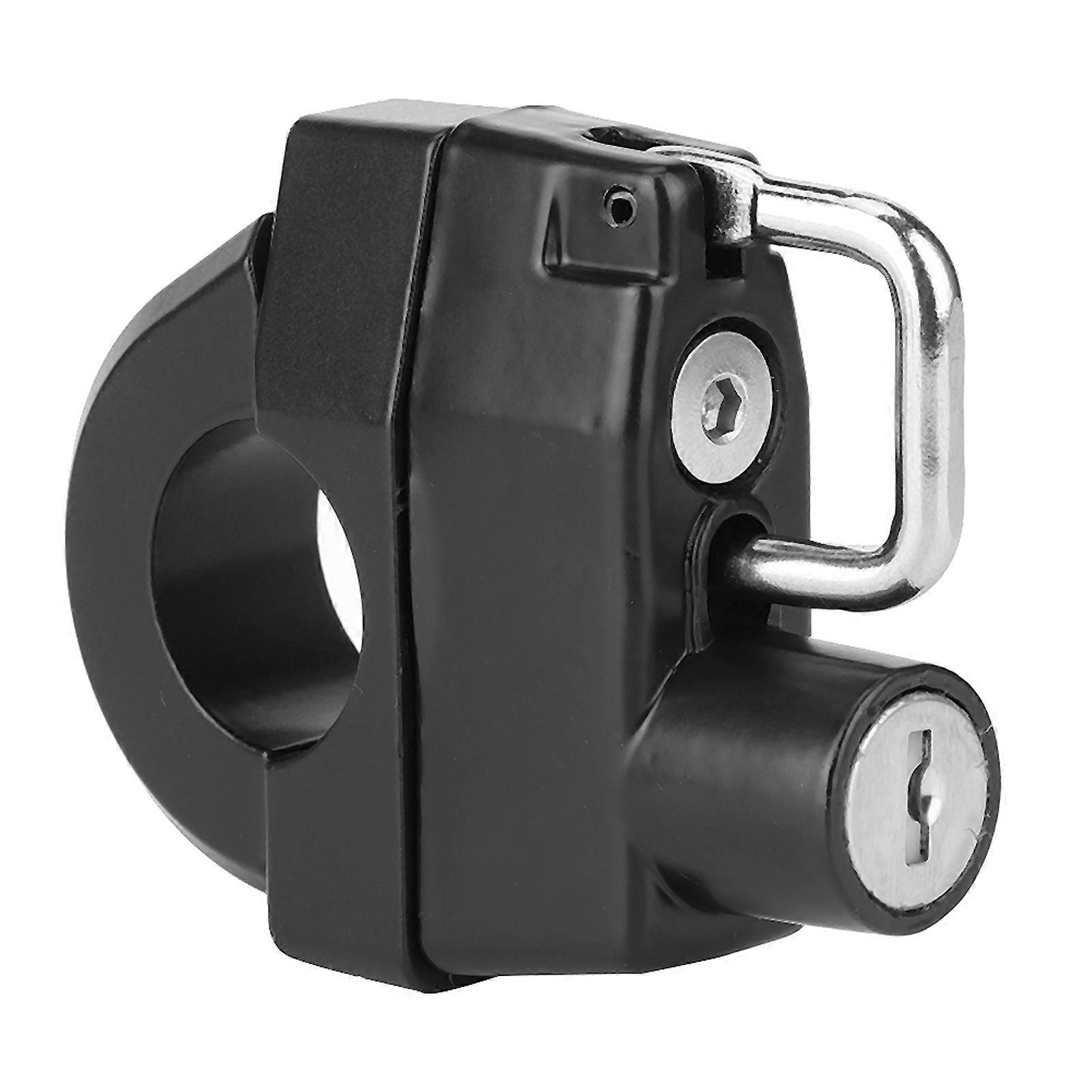 Universal Motorcycle 22mm/0.9in Handlebars Helmet Lock Set Padlock Accessories