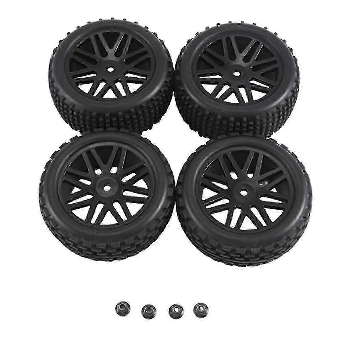 4pcs 85mmタイヤホイールタイヤ1/10 1/12 1/14 RCカーロード、D用