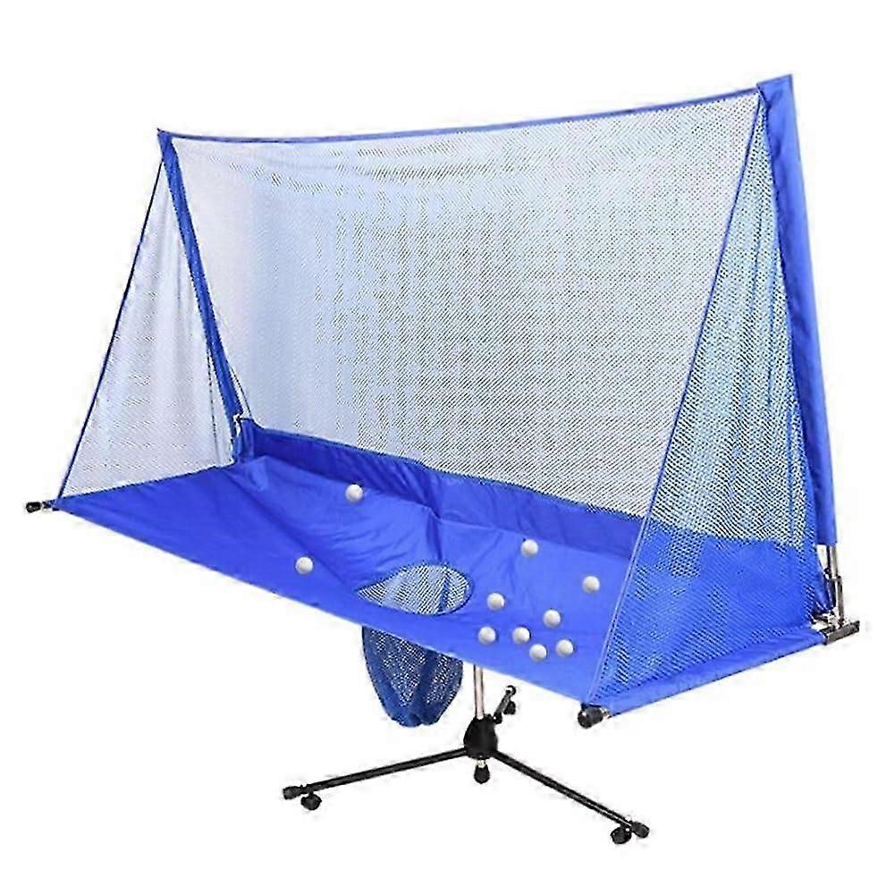 Table Tennis Ball Catch Net, Foldable Ping Pong Practice Net for Family Leisure, Blue Ref: 5626