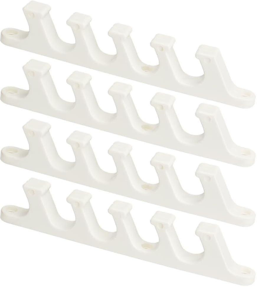 Adjustable chaise brackets for patio lounge 5-position plastic back support