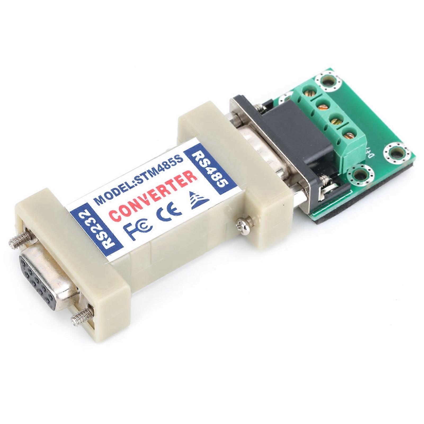 Converter Adapter Serial RS232 to RS485 Communication Data Interface Networking Supplies