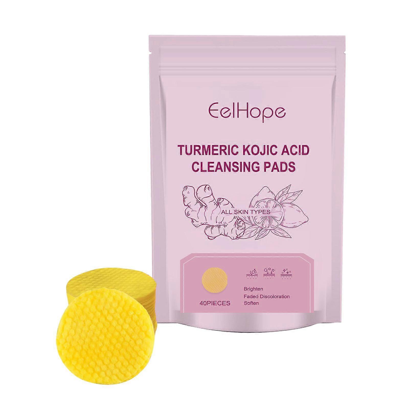 Eelhope Turmeric Curcumin Gentle Cleansing Pads  Deeply Cleanses