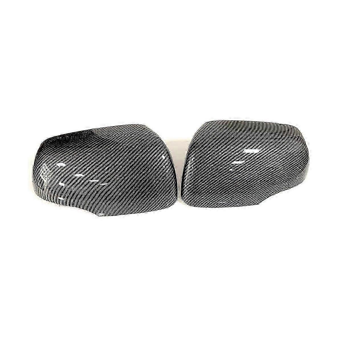 Exquisite Car Carbon Fiber ABS Reversing Mirror Shell Rearview Mirror Cover Reflector Rear Cover Shell for Pi--xj