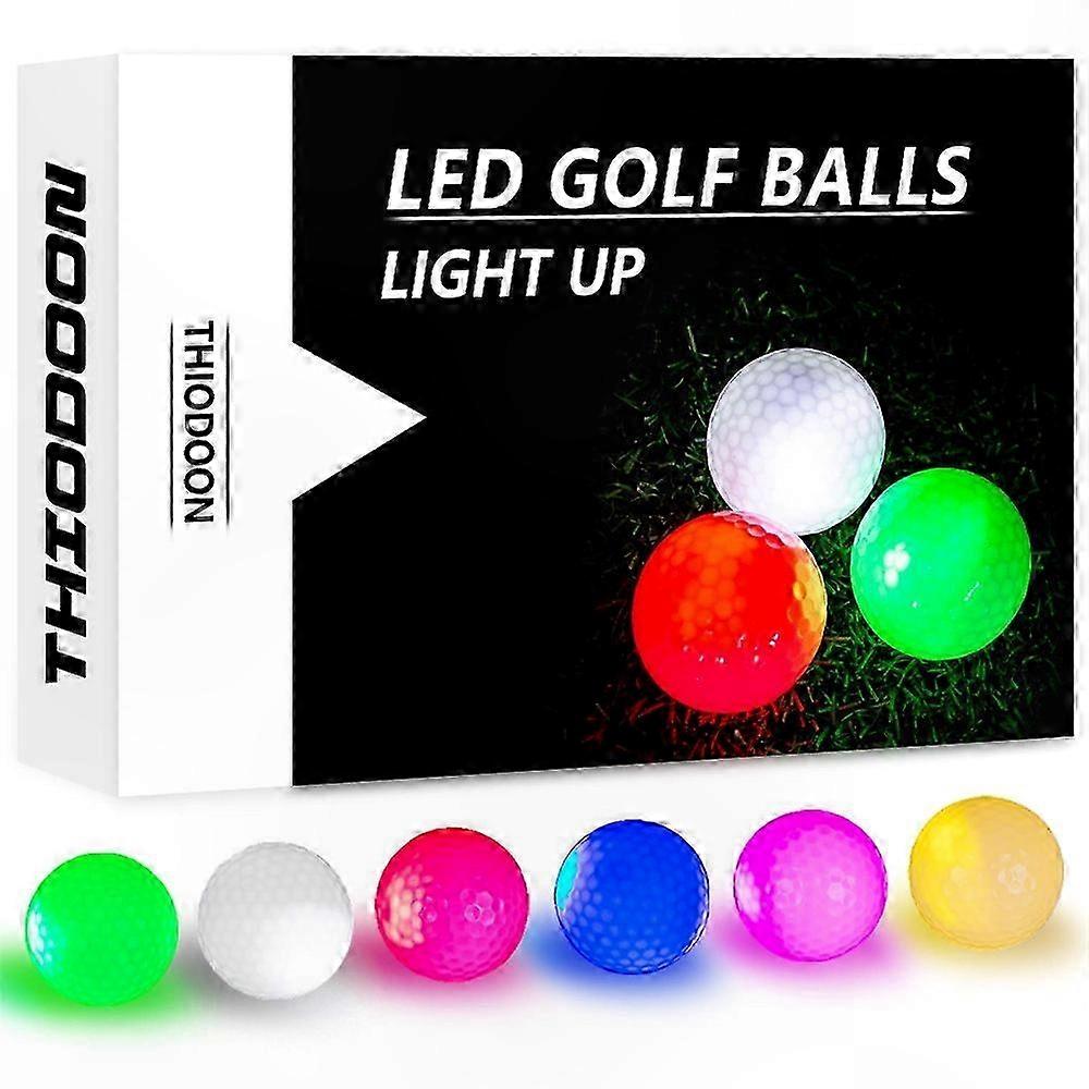 Glow-in-the-Dark LED Golf Balls with Flashing Lights for Night Practice