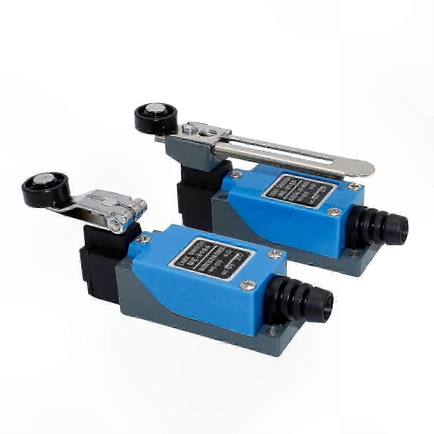 2 Pack Adjustable Limit Switch with Roller, Micro Switch Lever for NC NO Contacts, Suitable for Home Appliances and Electronic Devices