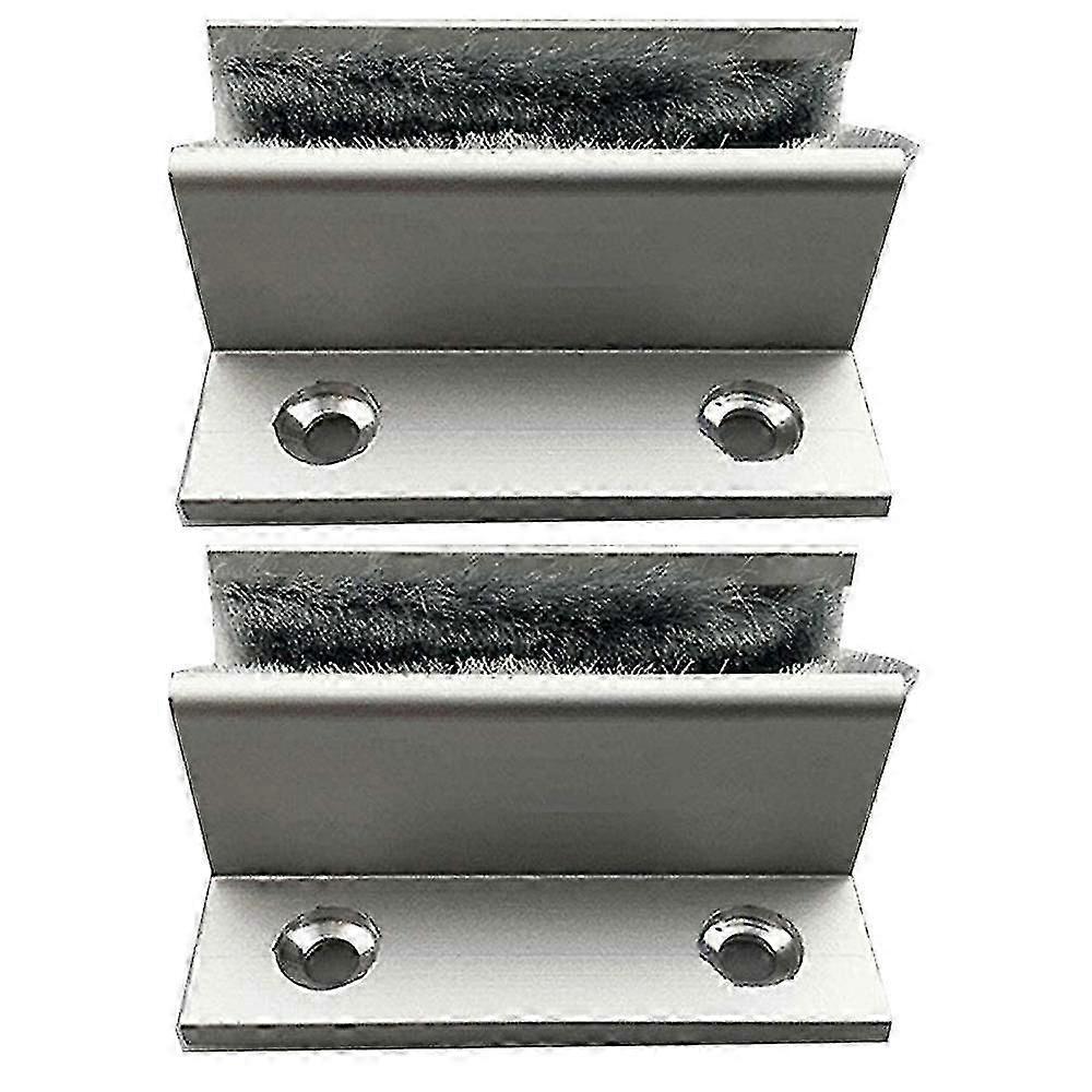 2pcs F-type Glass Sliding Door Holder, Automatic Door Swing Stop, Sliding Door U-shaped Sequencer