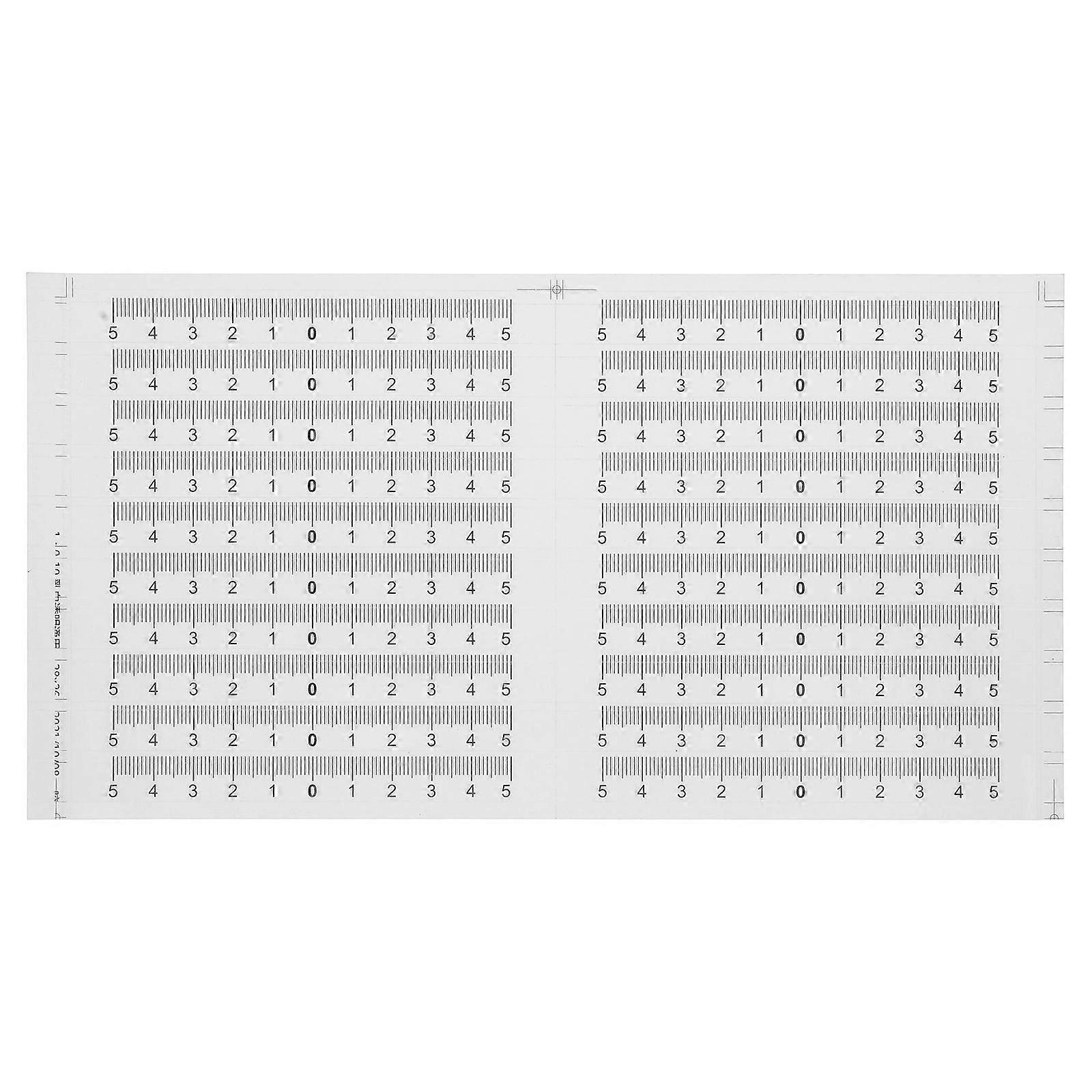 20pcs Adhesive Ruler Measuring Tool Stickers Flexible Ruler Measure Ruler Stickers Labeling Measuring Label Sticker Ruler Tape Measure Engineering Sca