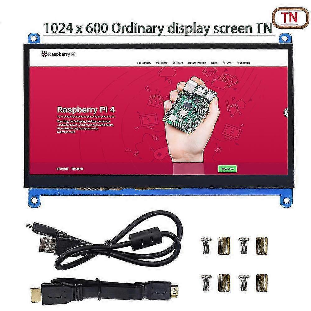 7 Inch Lcd Display Hdmi-compatible Touch Screen 1024x600 Resolution Capacitive Touch Screen Support Systems For Raspberry Pi Tn