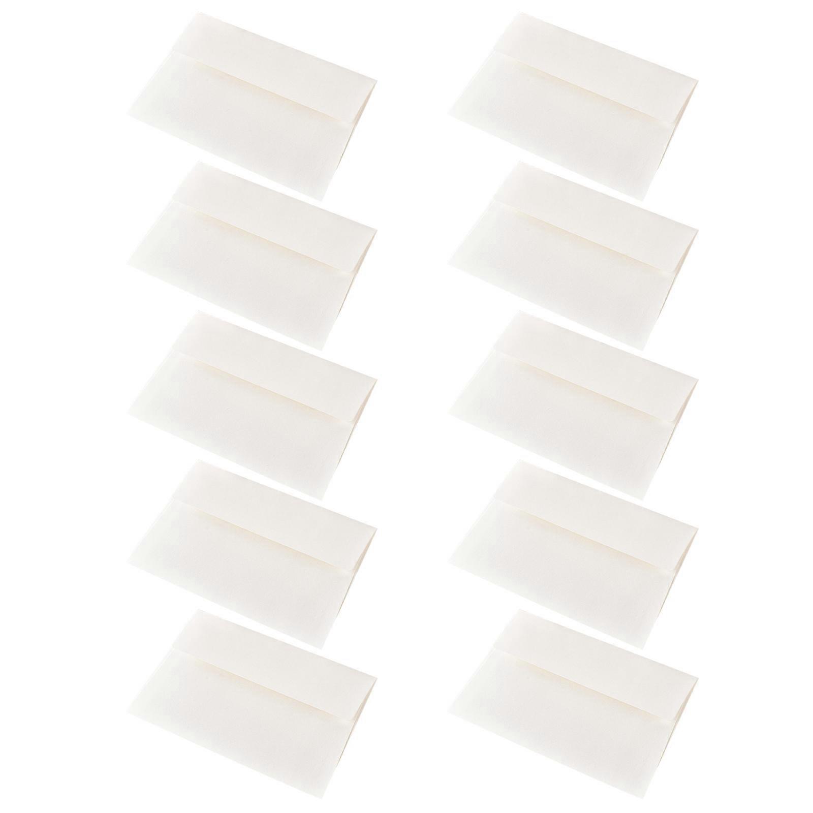 Bulk Set Of 60 Environmental Friendly Unprinted Envelopes Permanent Strength Paper Exemplary For Mailing Greetings And Individual Mail  White