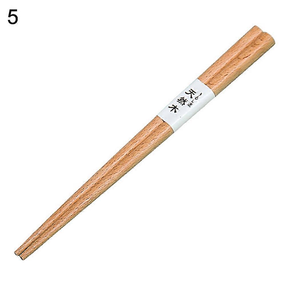 Hariumiu 1 Pair Japanese Travel Portable Reusable Non-slip Wooden Chopsticks Tableware-5