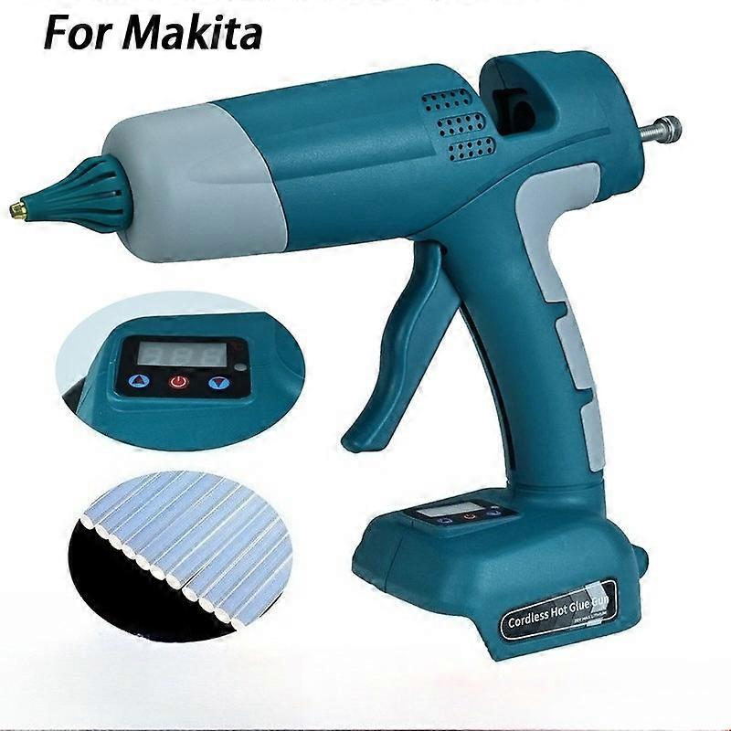 Cordless Hot Melt Glue Gun for Makita 18-20V Li-ion Battery Repair DIY Tool Set With 10 Glue Sticks Power Tool Glue Gun(not include battery)