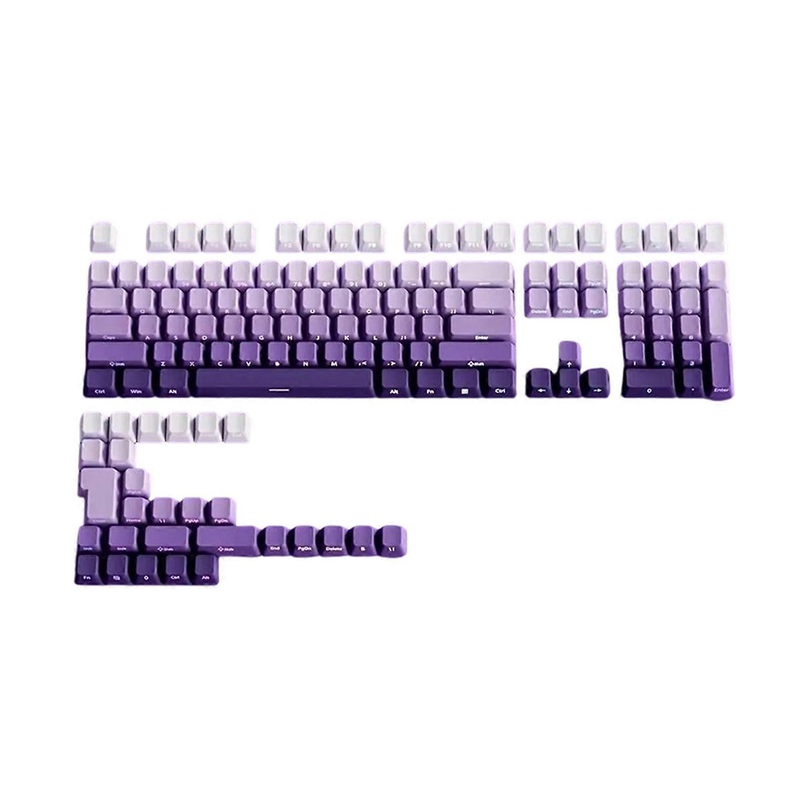 133 Keys Gradation Keycaps PBT Side Printed Backlit Cartoon Gaming Key Caps Keycaps Keycap for 6.25U Keyboards  Dark fragr ance