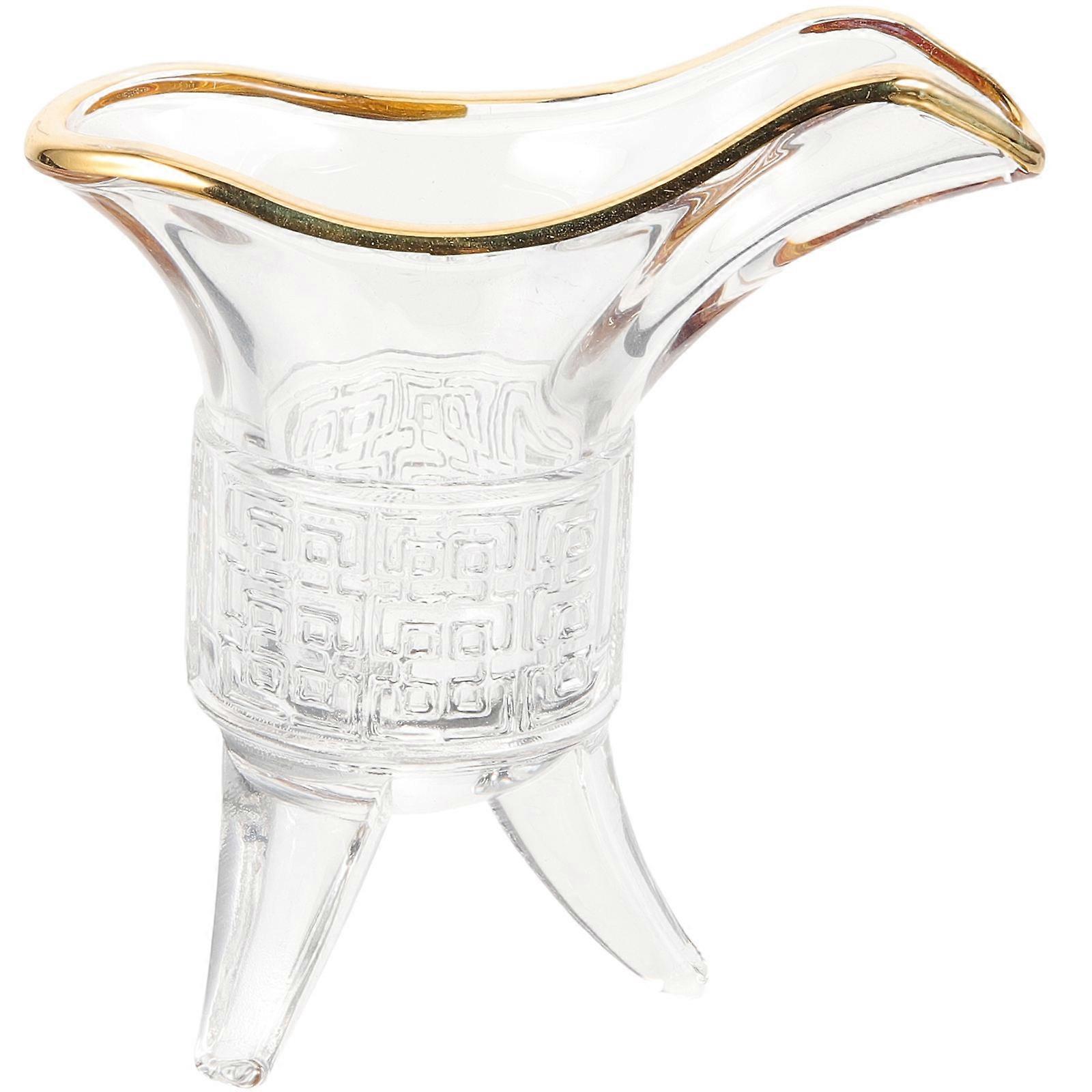 Verre à vin créatif au design rétro, transparent, 1 pièce