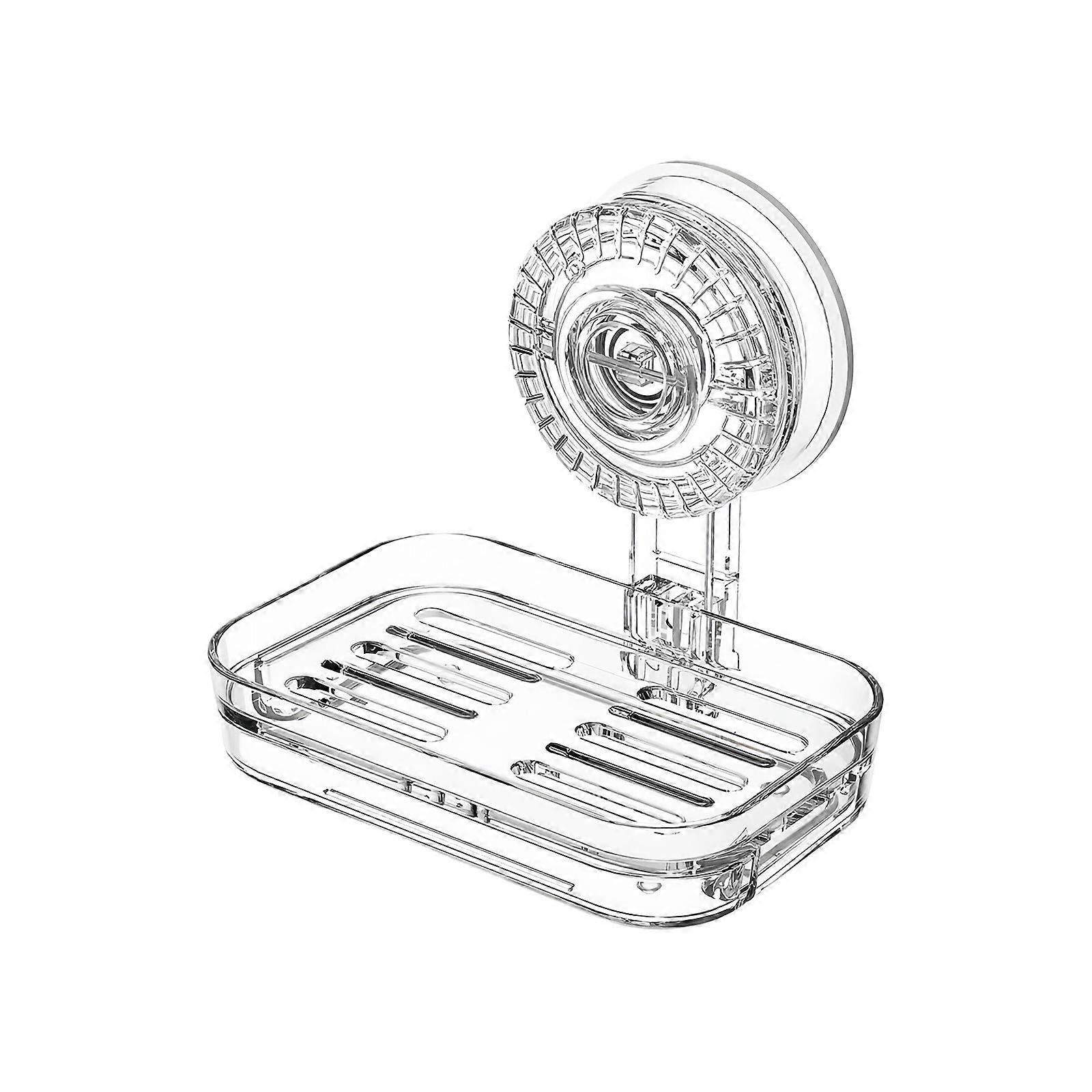 Simple Soap Dish with Drainage System Wall Mounted Soap Holder for Hotel Room and Home Bathroom Organization Solution Multicolor