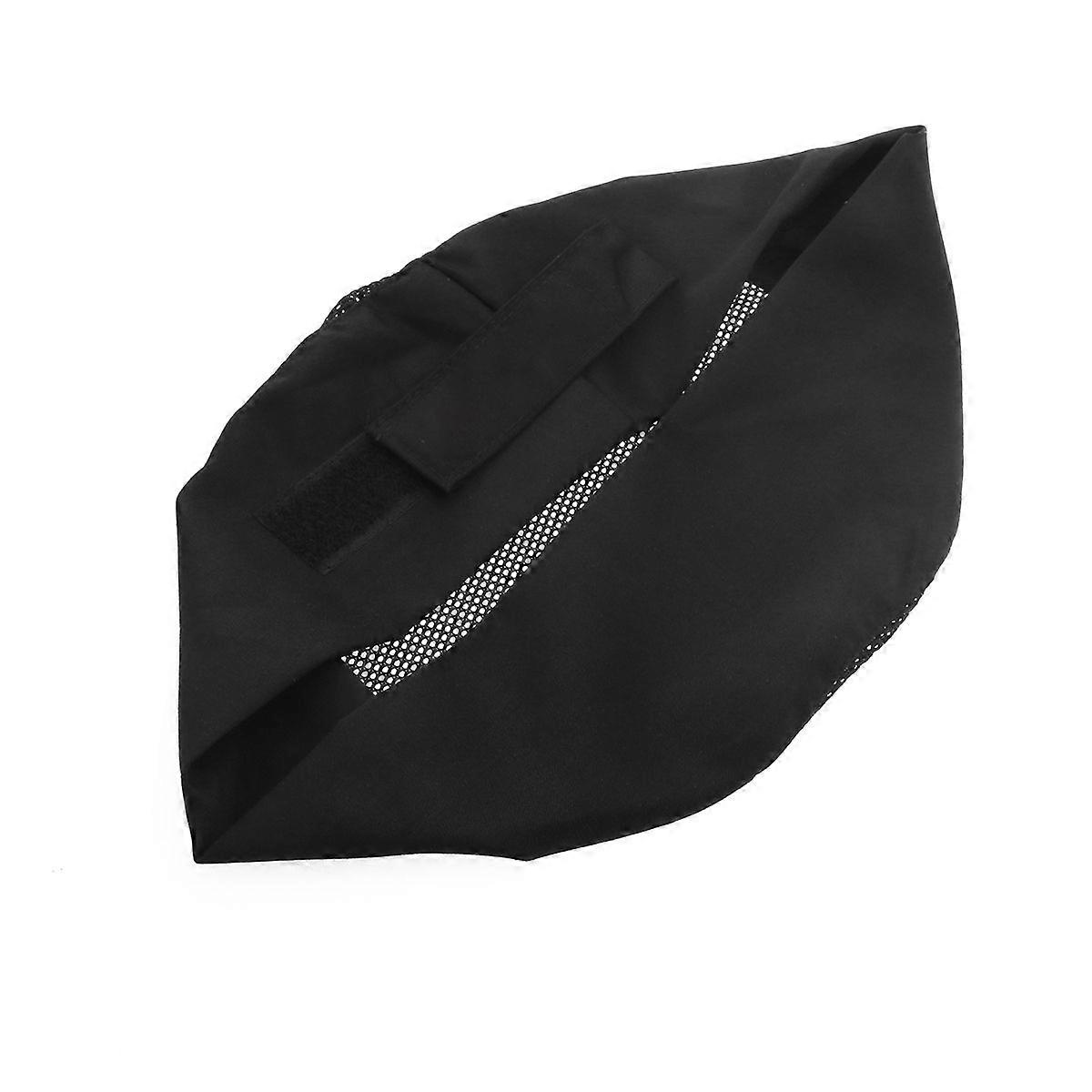 TINKSKY Breathable Mesh Skull Professional Catering Chefs Hat with Adjustable Strap - One Size (Black)