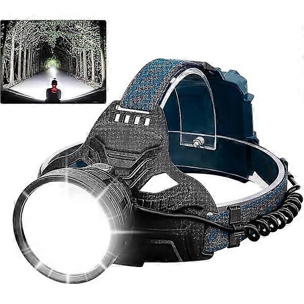 Rechargeable LED Headlamp - Super Bright, 4 Modes, Adjustable, IPX5 Waterproof