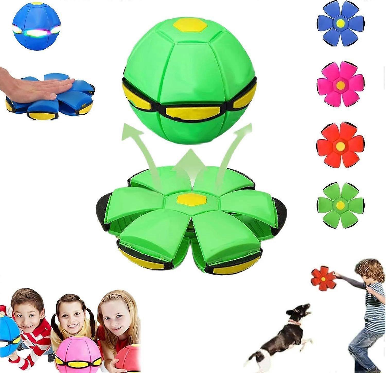 unique Magic Ball,Magic Bouncing Ball,Bouncing BallMagic MetaBall,Flying SaucerBall Dog Toy,Magic Pop up Toy with Light,Interaction,for Medium Small D