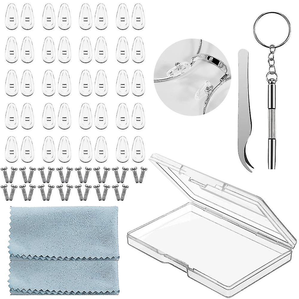 Nasal Pads For Glasses, Repair Kit For Glasses, Nasal Pads For Screwing, Nose Pads For Soft Silicone Glas