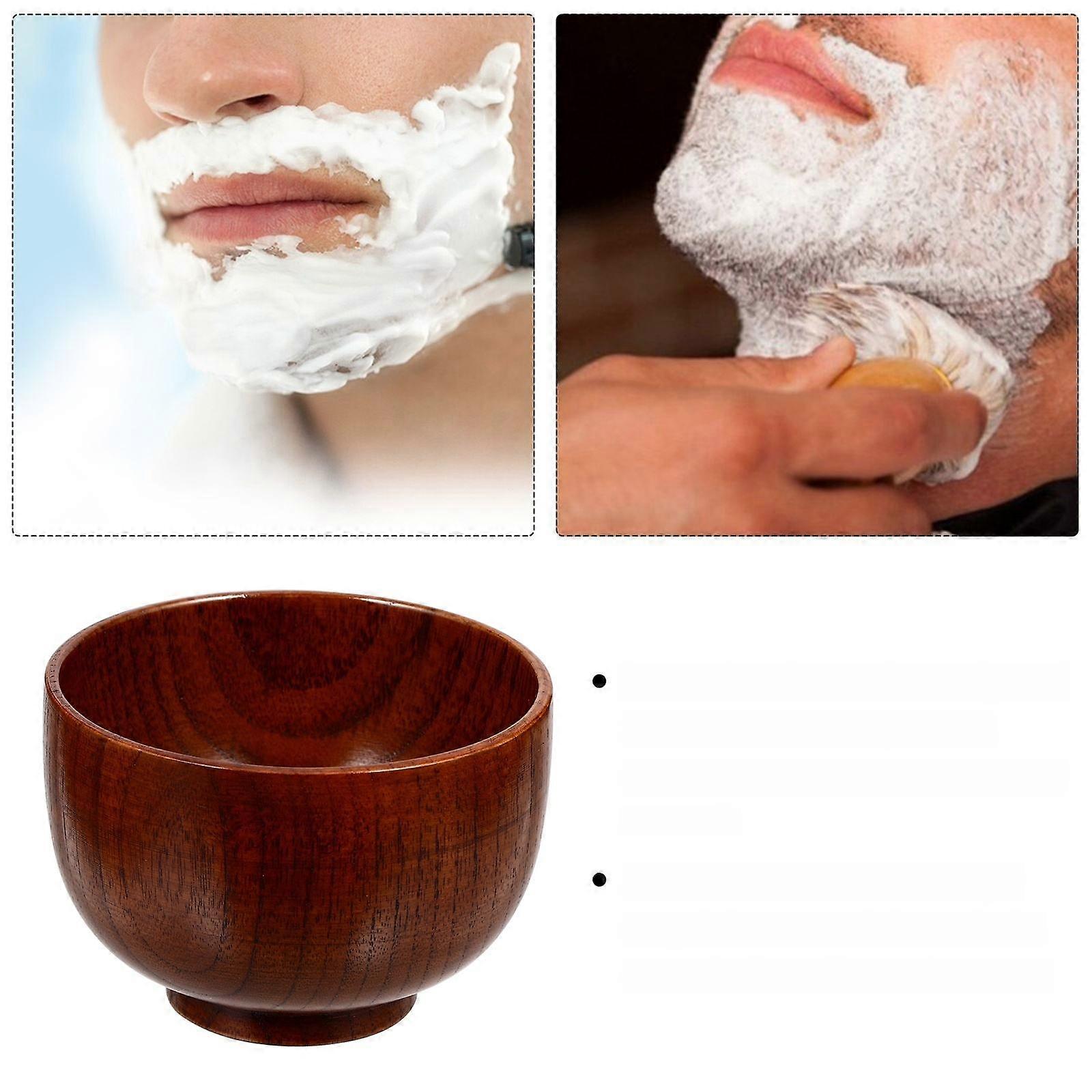 Beard Bowl Wooden Shaving Mug Device Durable Daily Use 9.50X9.50X7.00CM Shaving 1Pack