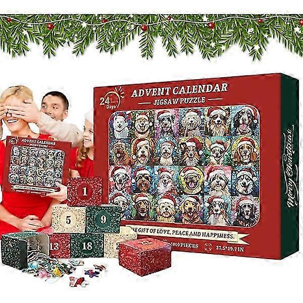 Dog Puzzle Toy Advent Calendar for Christmas Training