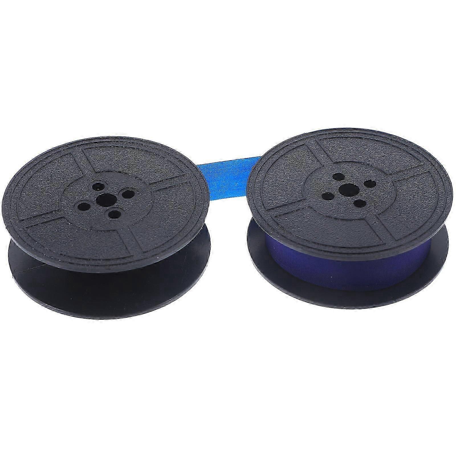 Ink Ribbon Typewriter Ribbon Twin Typewriter Users Clear Printing Blue Double Coil 1Set