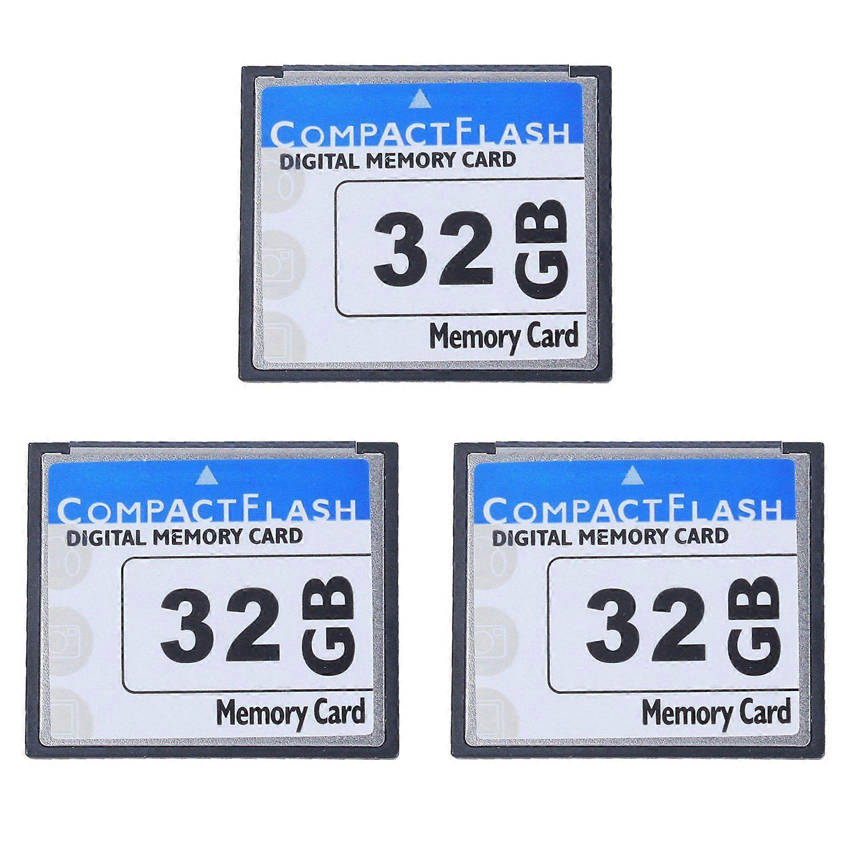 3X Professional 32GB Compact Flash Memory Card for Camera, Advertising Machine, Industrial Computer Card