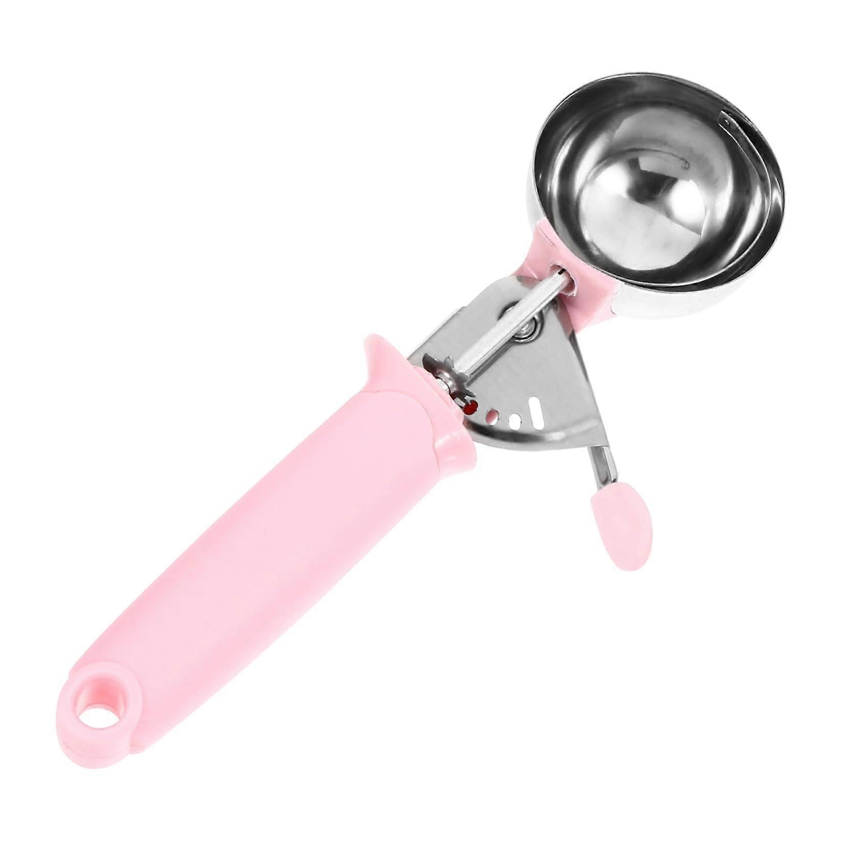 Stainless Steel Ice Cream Scoop with Comfortable Grip for Easy Dessert and Cookie Dough Serving