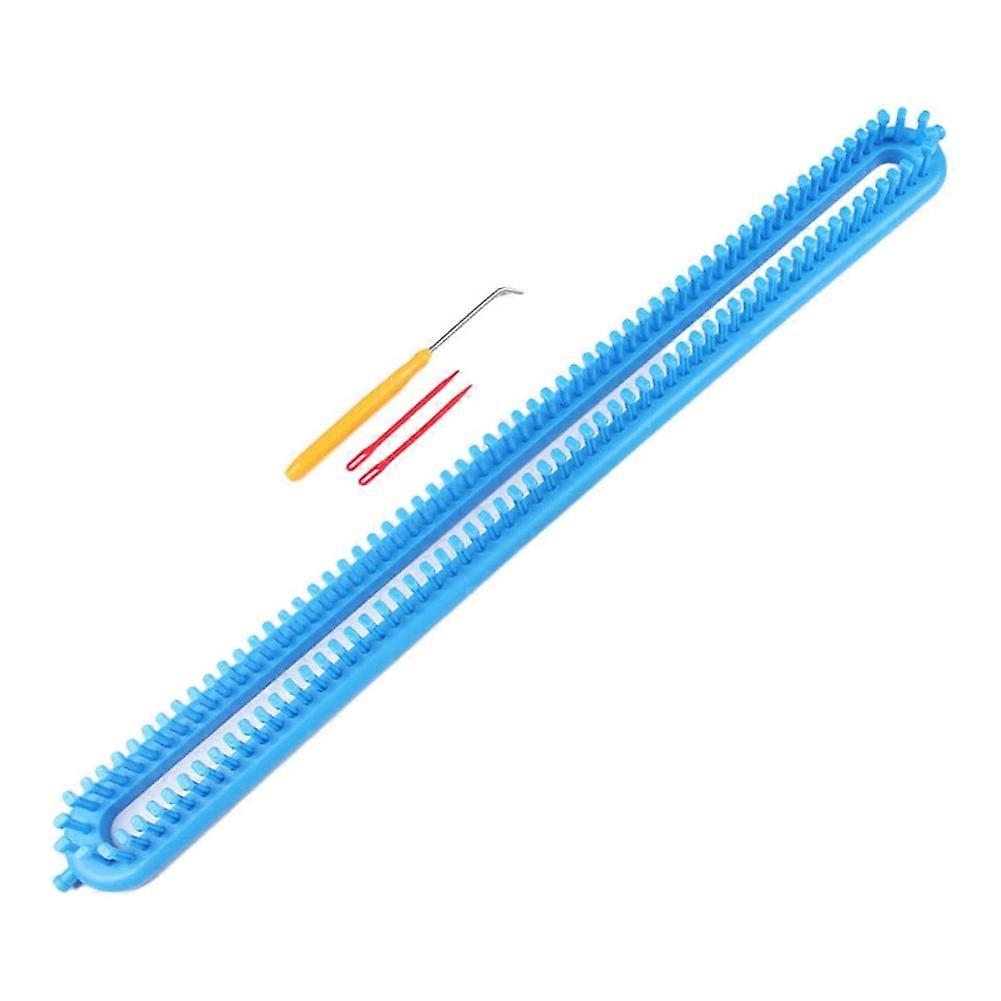 Rectangle Looms for Scarf Weaving with Hook and Knitting Device, 58cm