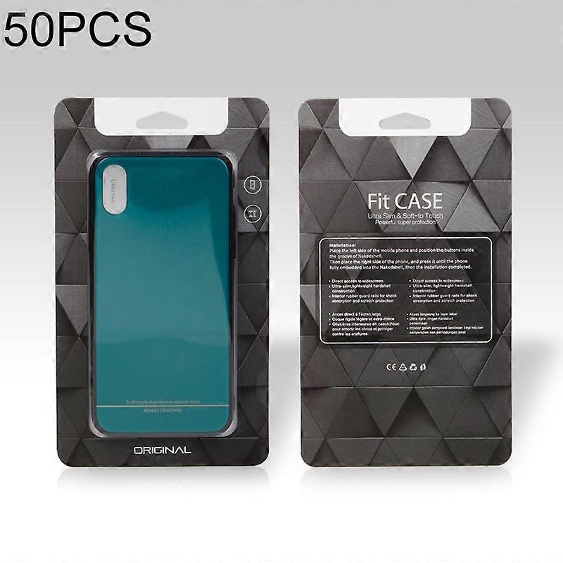 [New] 50 PCS High Quality Cellphone Case PVC + Glue Package Box for iPhone Available Size: 148mm x 78mm x 7mm