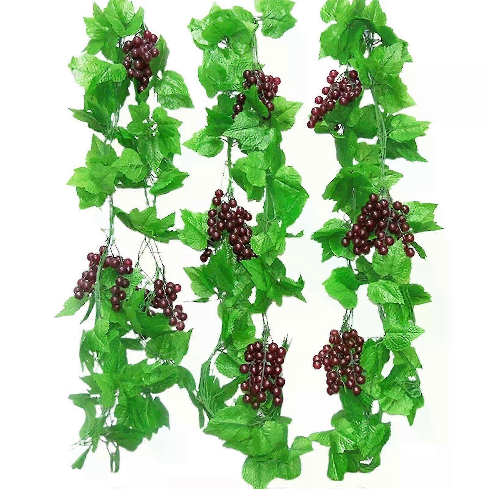 4 Pieces Artificial Vines Grape Vines Simulation Fruits With Grapes Artificial Artificial Vines Fruit Grapevines